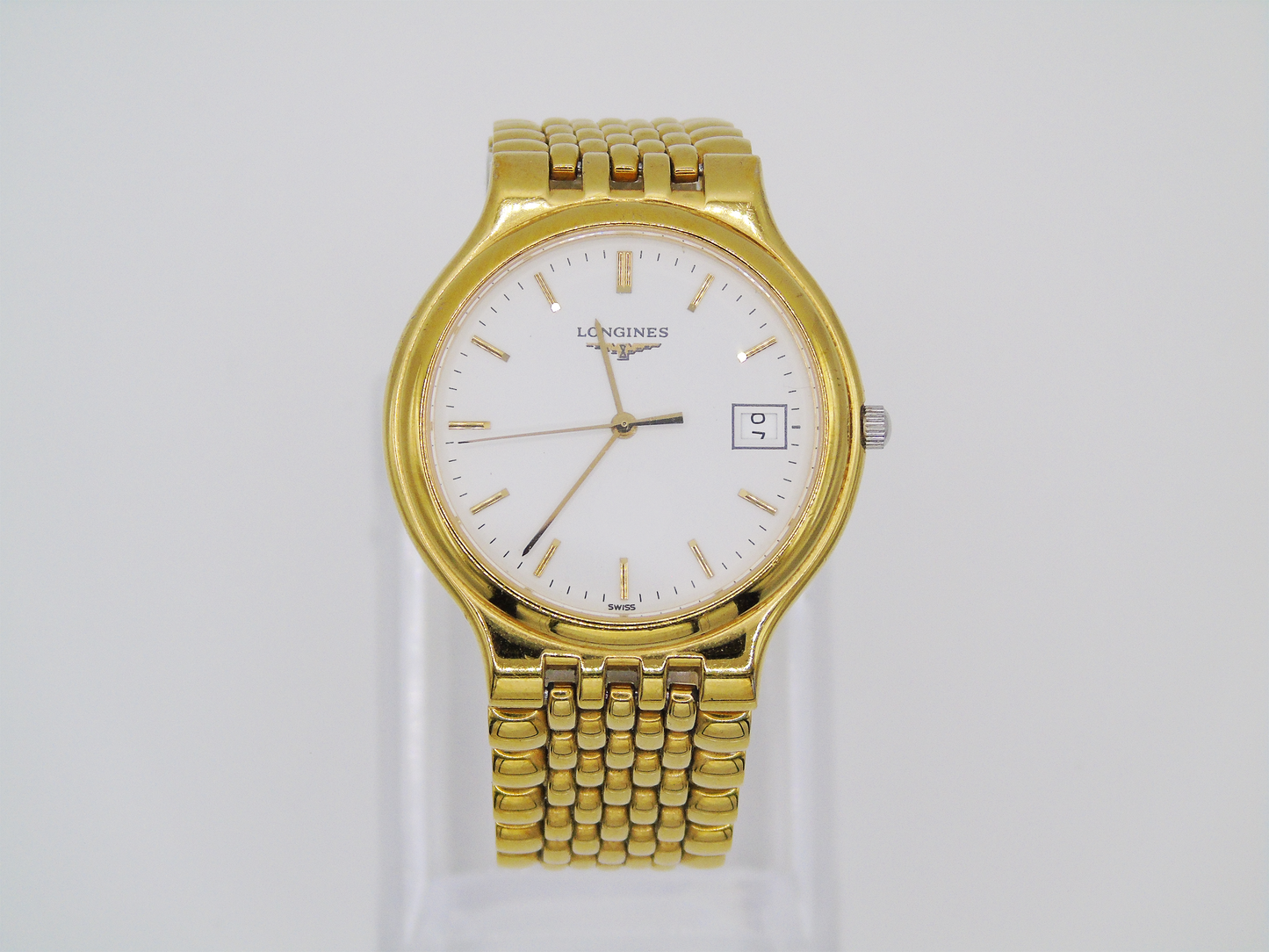 Vintage Longines Flagship Gold Watch with Box Paper - Gems Forgotten