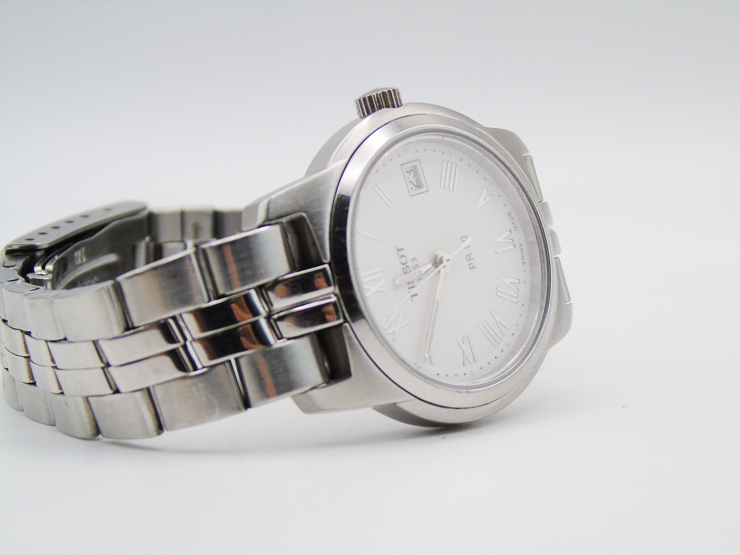 Tissot PR50 Ladies Watch Silver Tone Swiss Quartz Watch Small Wrist Elegant Steel - Gems Forgotten