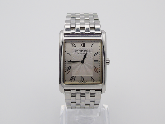 Raymond Weil Mens Tank Watch – Sapphire Crystal, Analogue Display, Great Condition - Gems Forgotten