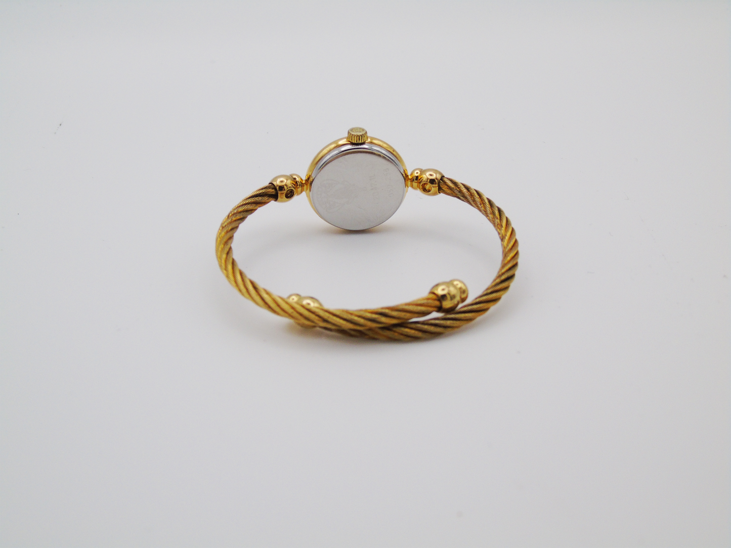 Gucci Ladies Gold Watch – 2700.2.L Model, 24k Gold-Plated with Black Dial (Copy) - Gems Forgotten