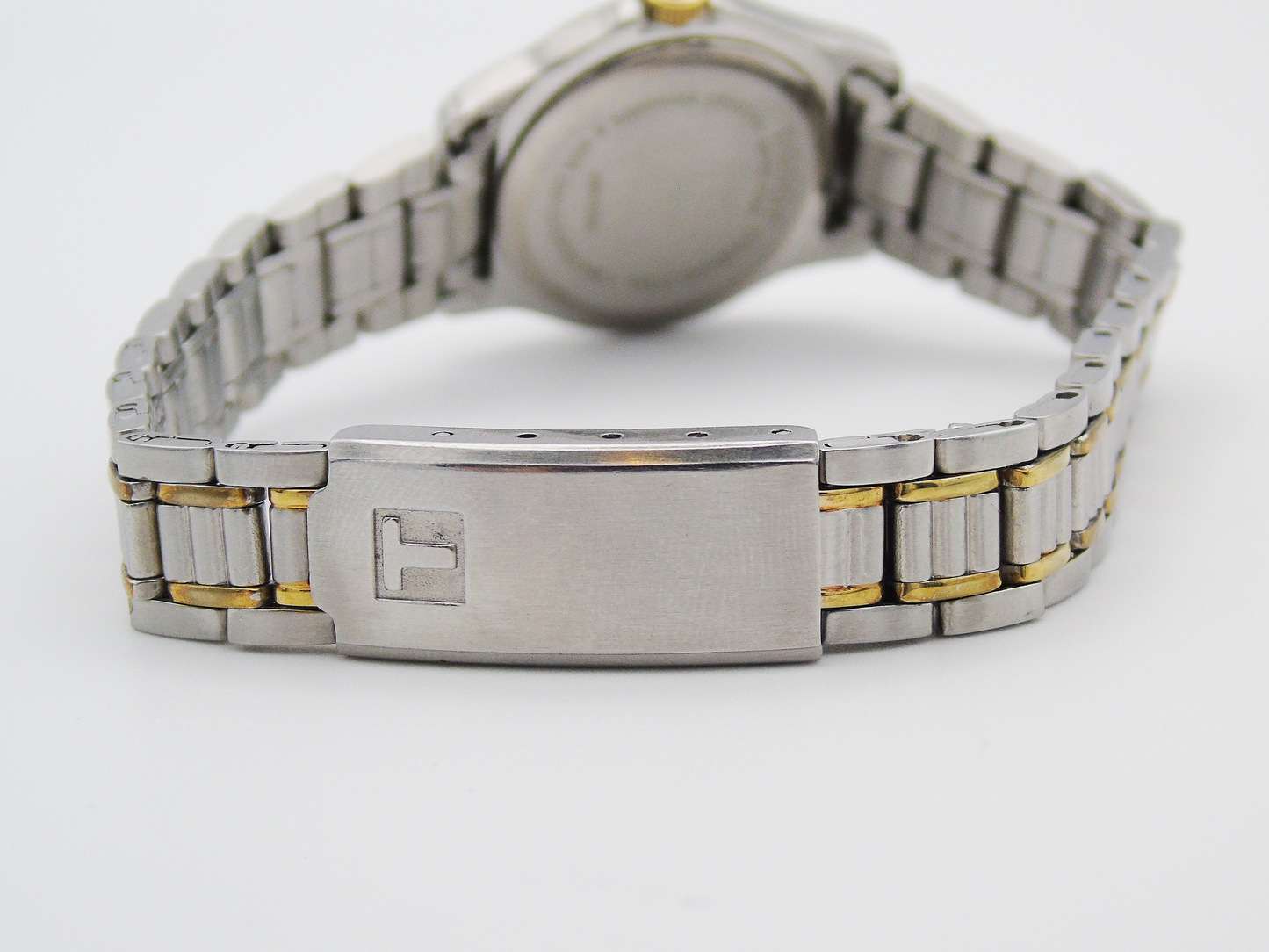 Vintage Tissot Ladies Watch Quartz Swiss Watch Tissot PR50 Two Tone Gold and Silver Tone Wristwatch Elegant - Gems Forgotten