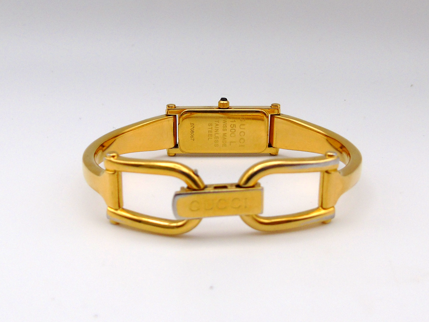 Gucci 1500L Gold Watch – Vintage Gucci Watch, Elegant Gold Tank Watch G02 - Gems Forgotten