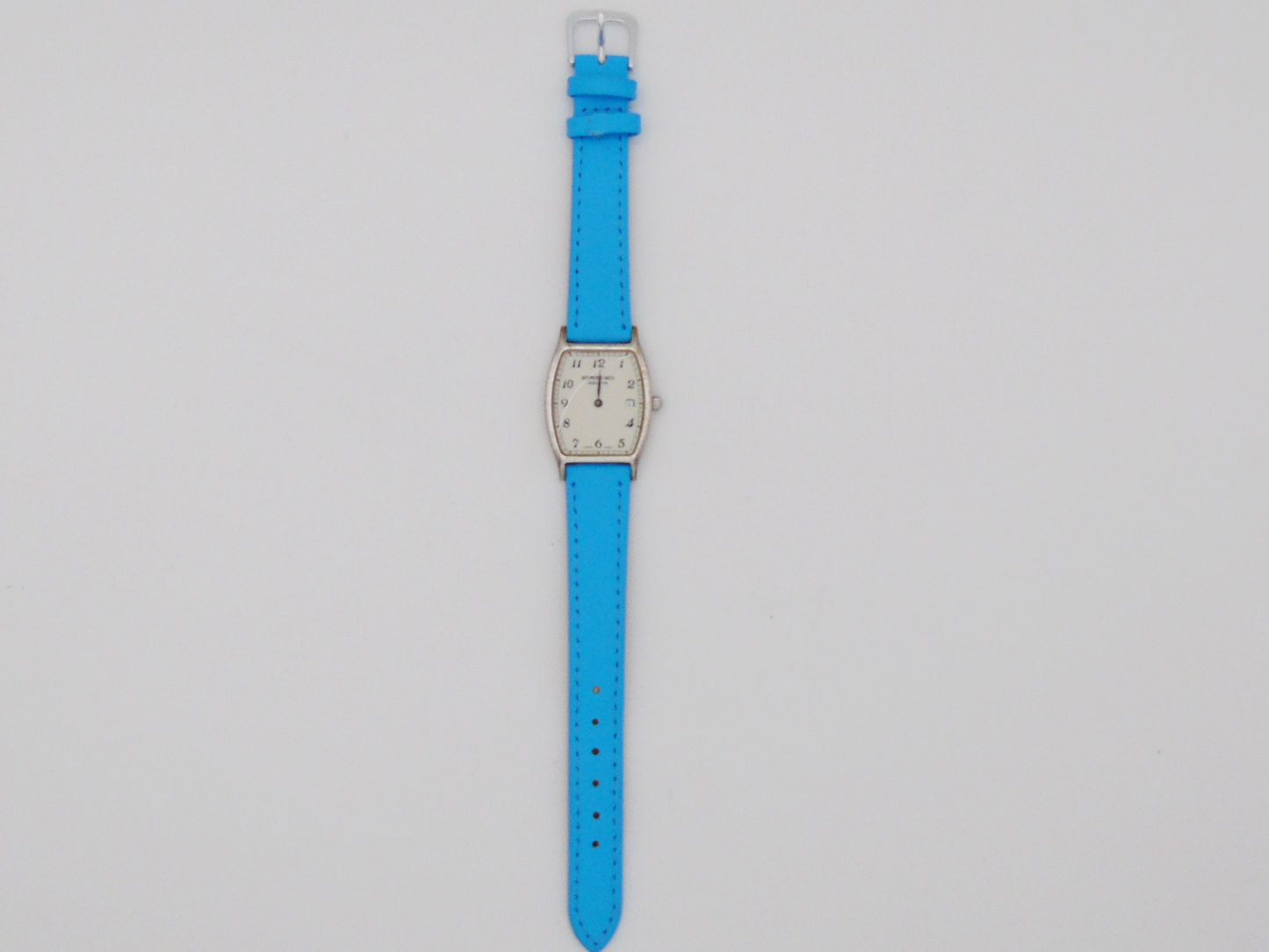Raymond Weil Ladies Watch – Swiss Date Watch with Box & Papers | Blue Leather Strap - Gems Forgotten