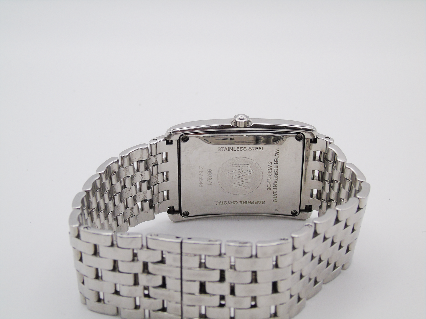 Raymond Weil Mens Tank Watch – Sapphire Crystal, Analogue Display, Great Condition - Gems Forgotten