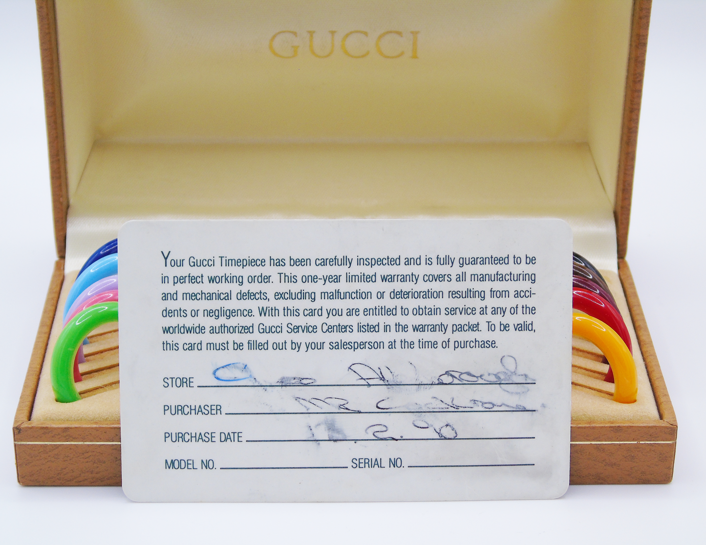 Vintage Gucci Change Bezel Watch – Gold-Plated with 11 Interchangeable Bezels & Box - Gems Forgotten