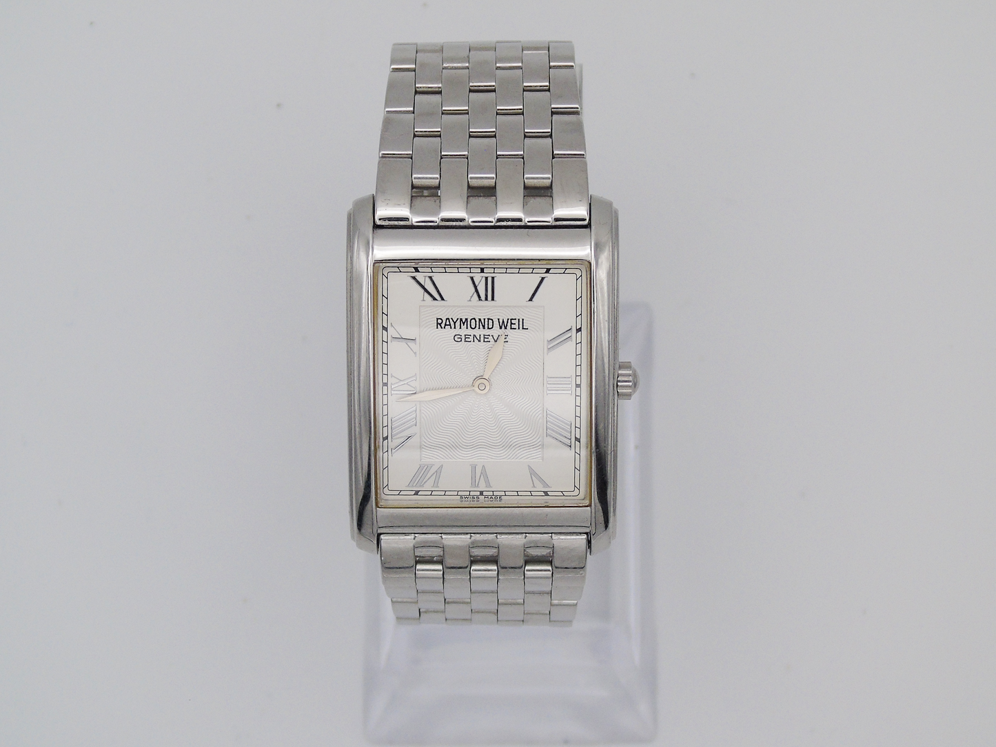 Raymond Weil Mens Tank Watch – Sapphire Crystal, Analogue Display, Great Condition - Gems Forgotten