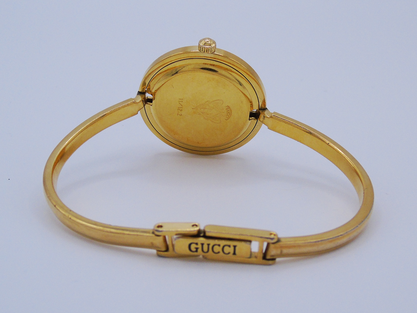 Vintage Gucci Change Bezel Watch – Gold-Plated with 12 Interchangeable Bezels & Box - Gems Forgotten