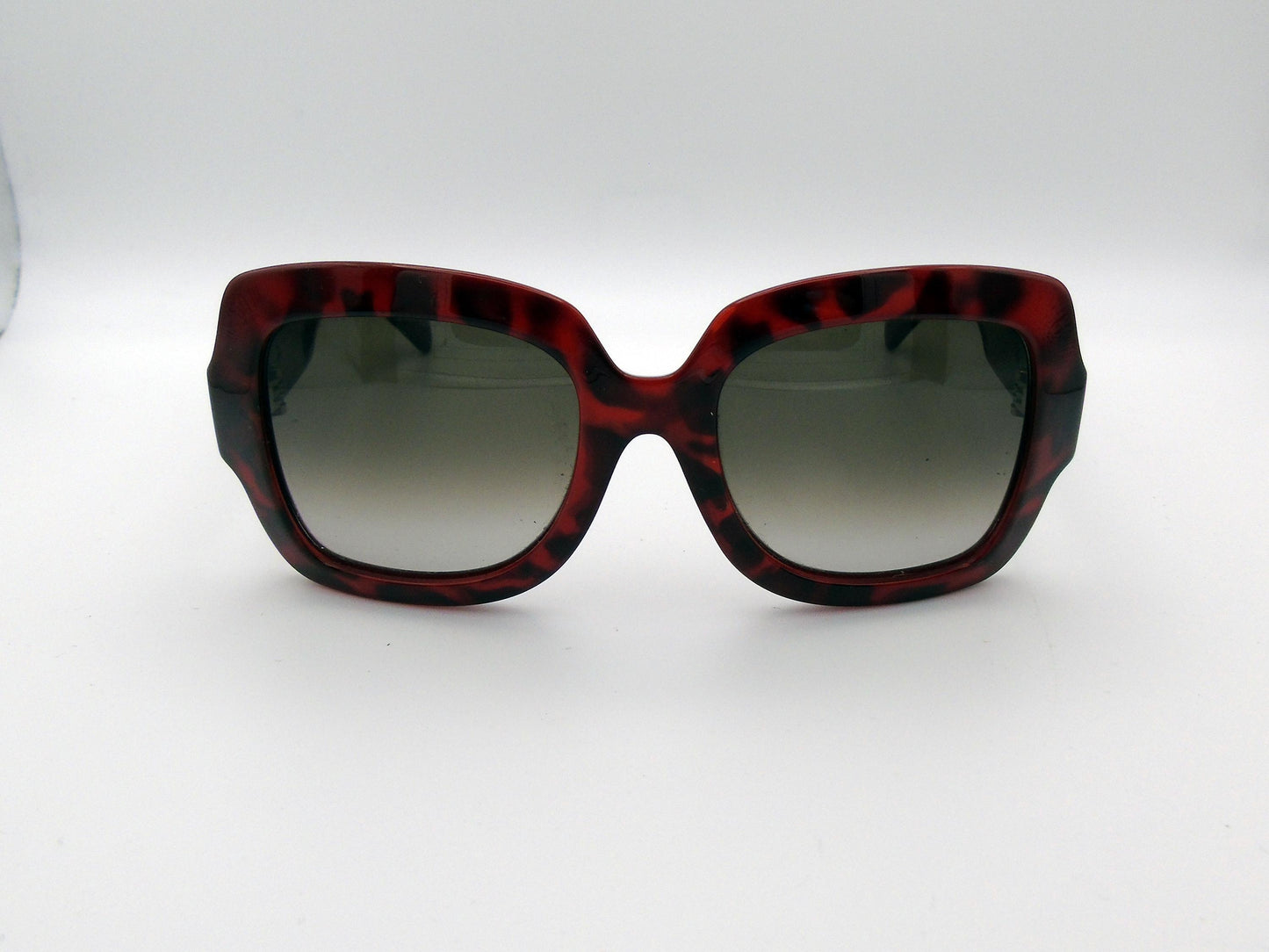 Vintage Valentino Ladies Oversized Sunglasses – Brown Red Frame with Black Shades - Gems Forgotten