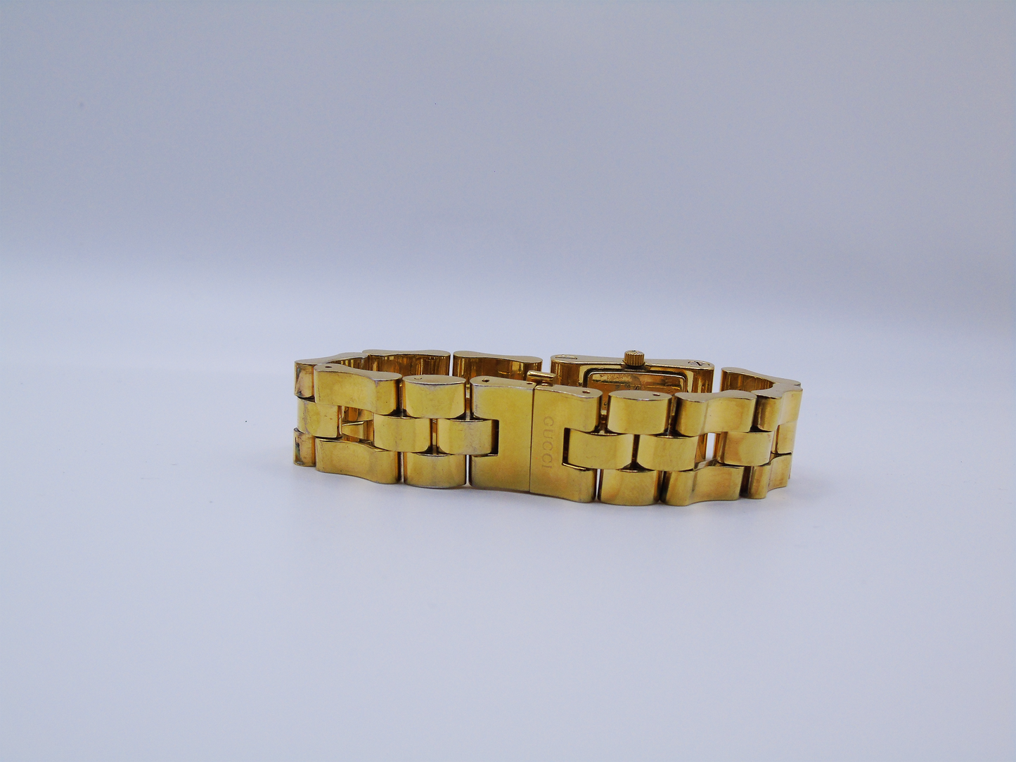 Vintage Gucci Watch 2305L Gold Plated Elegant Gucci Tank Wristwatch Elegant Designer Bracelet Watch Jewellery - Gems Forgotten