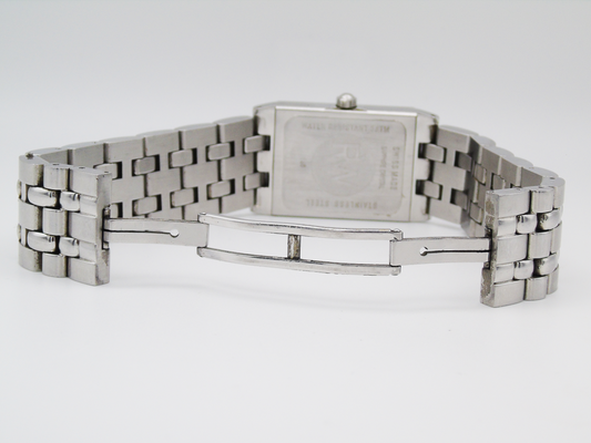 Raymond Weil Mens Tank Watch – Sapphire Crystal, Analogue Display, Great Condition Chunky Watch