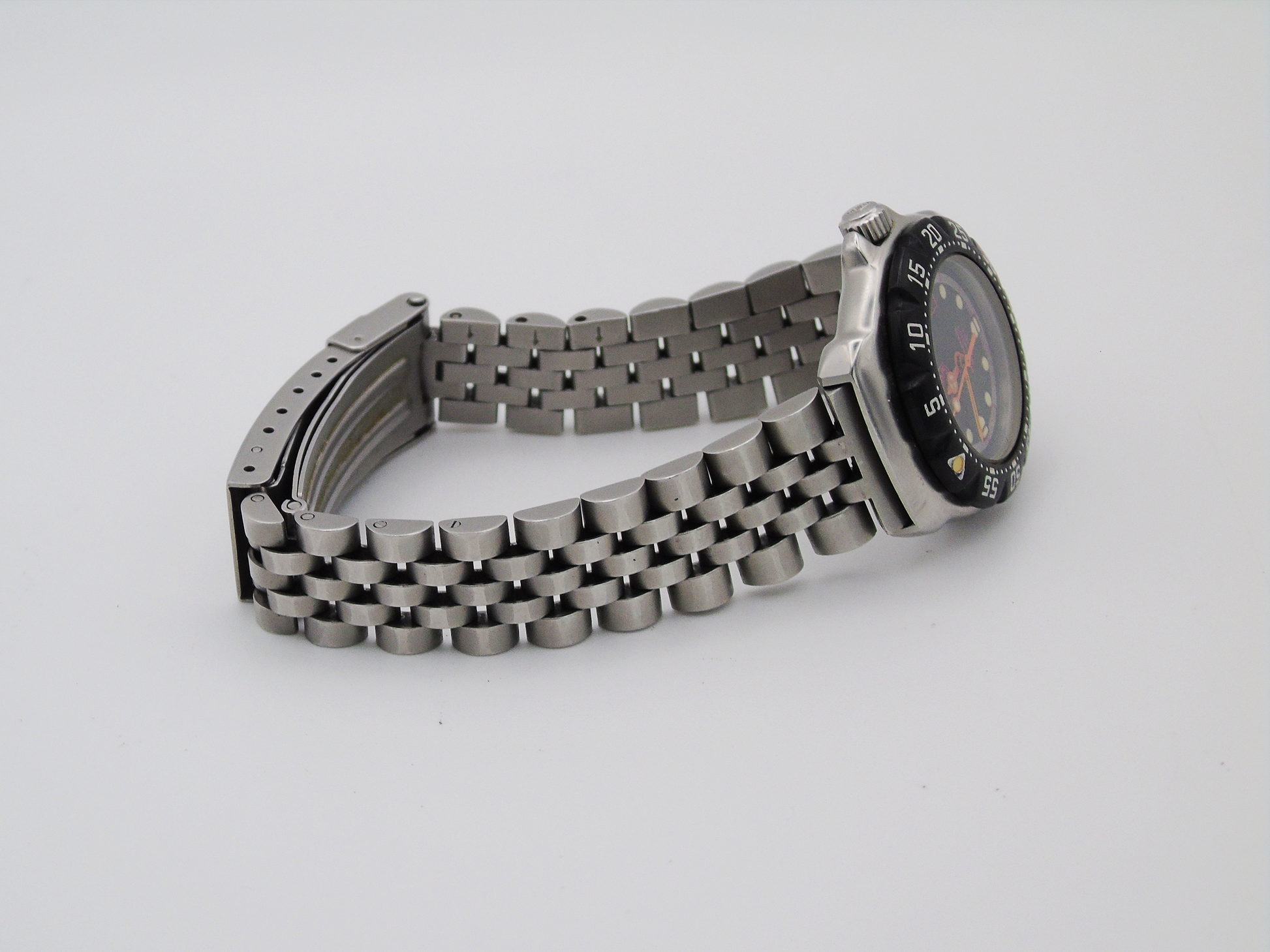 Vintage Tag Heuer Watch Professional Black Bezel Lumi Dial Light up Dial Watch Small 90s Quartz  Wristwatch Unique Swiss Watch - Gems Forgotten 