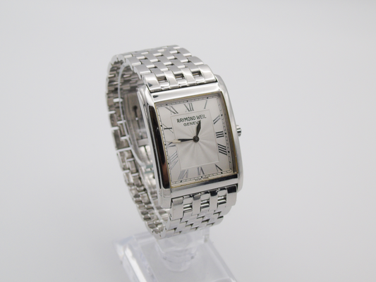 Raymond Weil Mens Tank Watch – Sapphire Crystal, Analogue Display, Great Condition - Gems Forgotten 