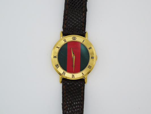 Gucci Ladies Gold Watch – Gucci 3000L Model with Box | Elegant Gold Watch in Pristine Condition - Gems Forgotten 