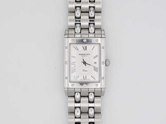 Raymond Weil Mens Tank Watch – Sapphire Crystal, Analogue Display, Great Condition Chunky Watch