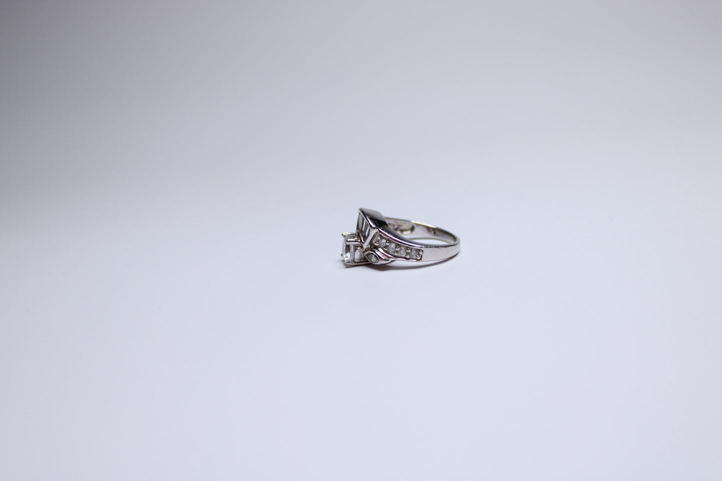 Ladies Silver Ring (925) Art Deco - Gems Forgotten 