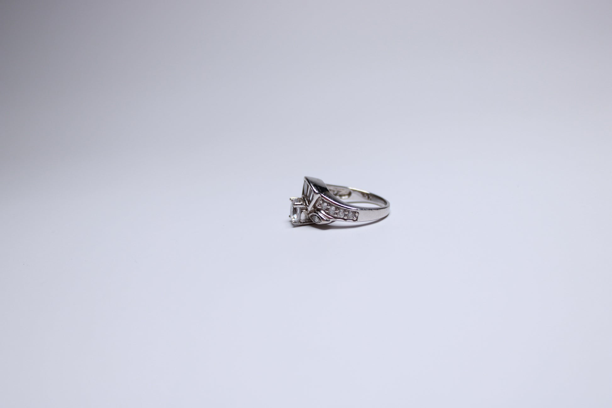 Ladies Silver Ring (925) Art Deco - Gems Forgotten 