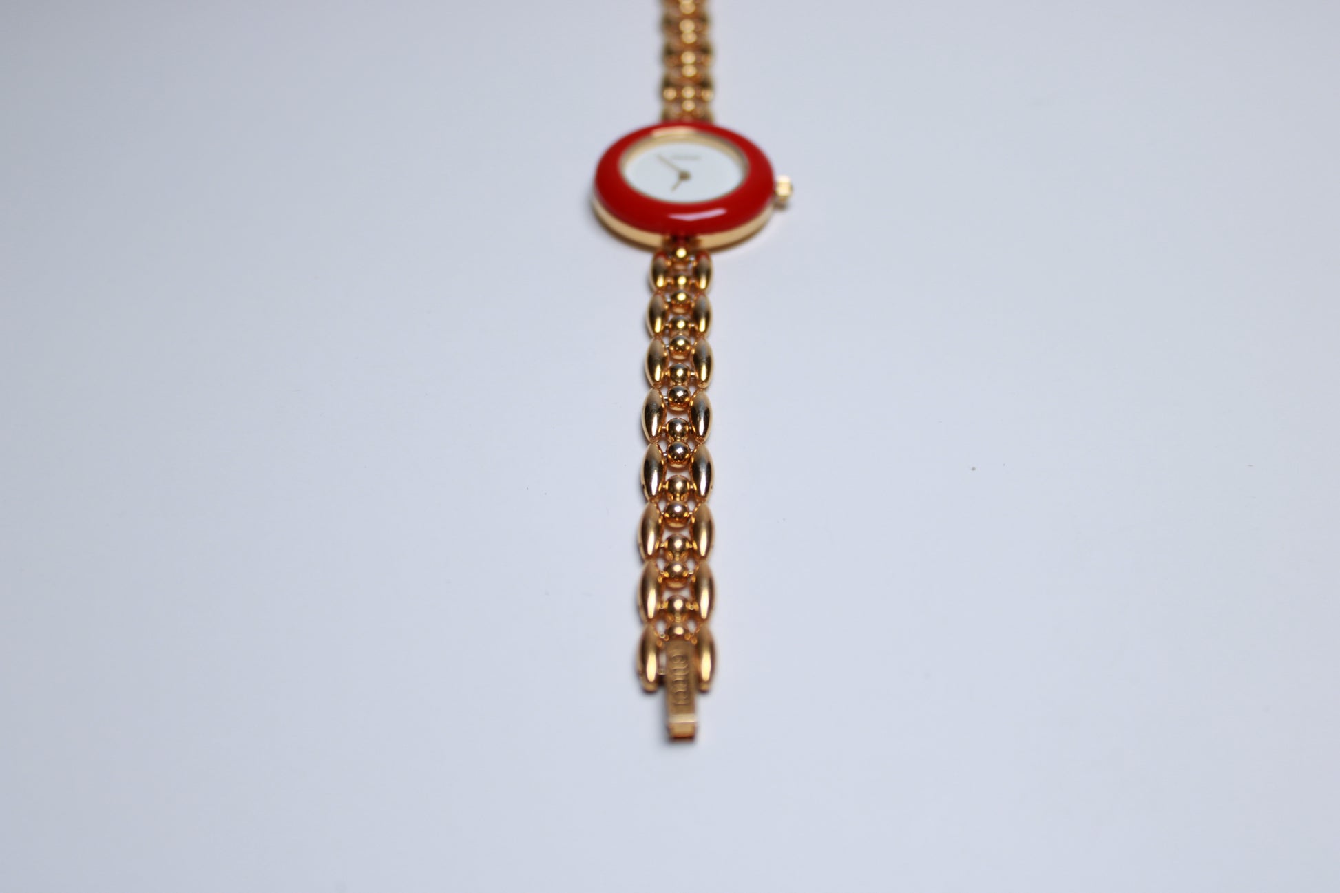 Working Vintage Gucci Bezel Watch  with a Rice Link - Gems Forgotten 