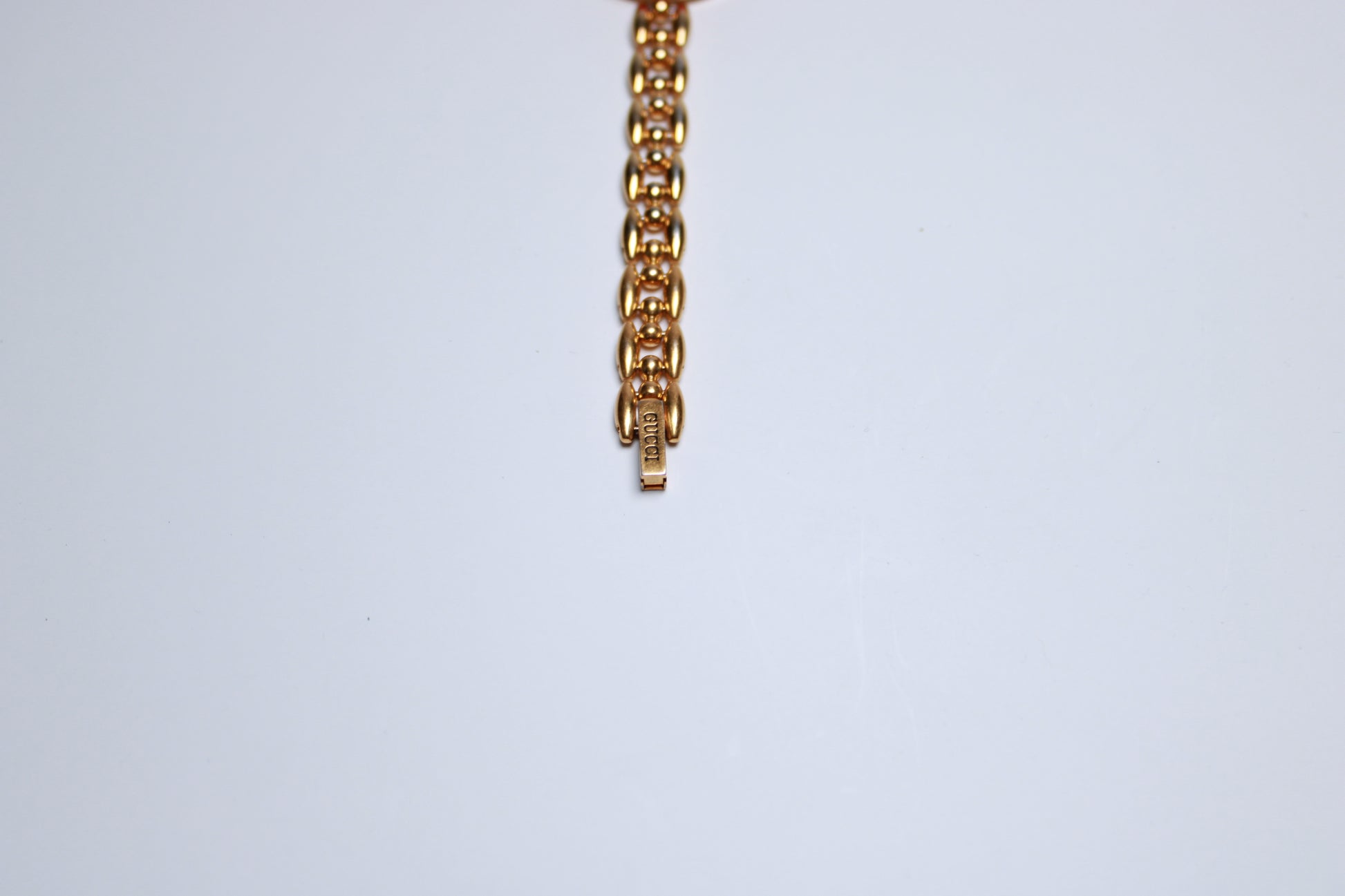 Working Vintage Gucci Bezel Watch  with a Rice Link - Gems Forgotten 