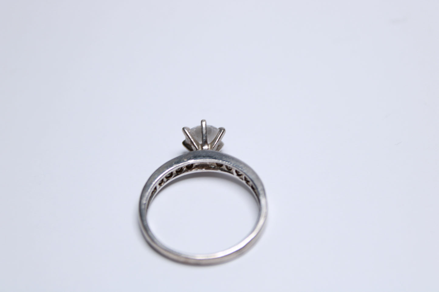 Vintage Ladies Silver Ring (925) Solitaire - Gems Forgotten 