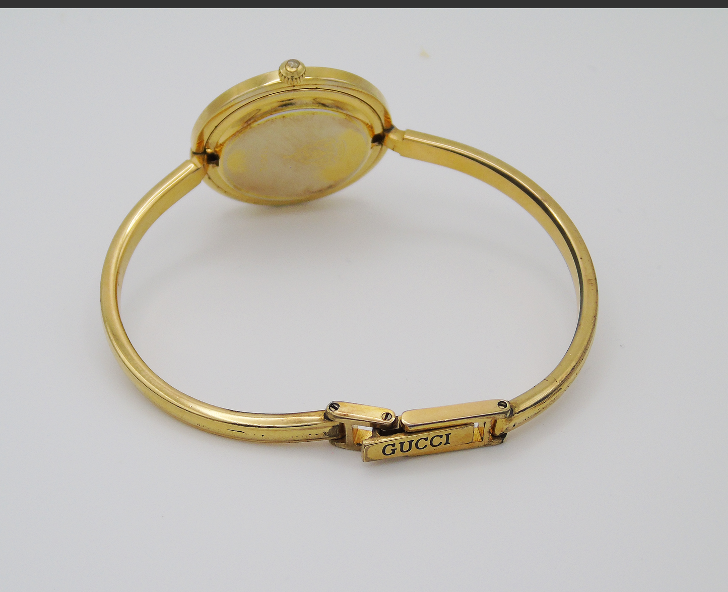 Vintage Gucci Change Bezel Watch – Gold-Plated with 10 Interchangeable Bezels & Box (Copy) - Gems Forgotten 