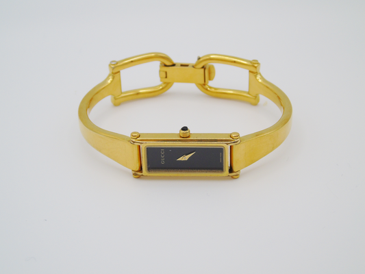 Gucci 1500L Gold watch with black dial