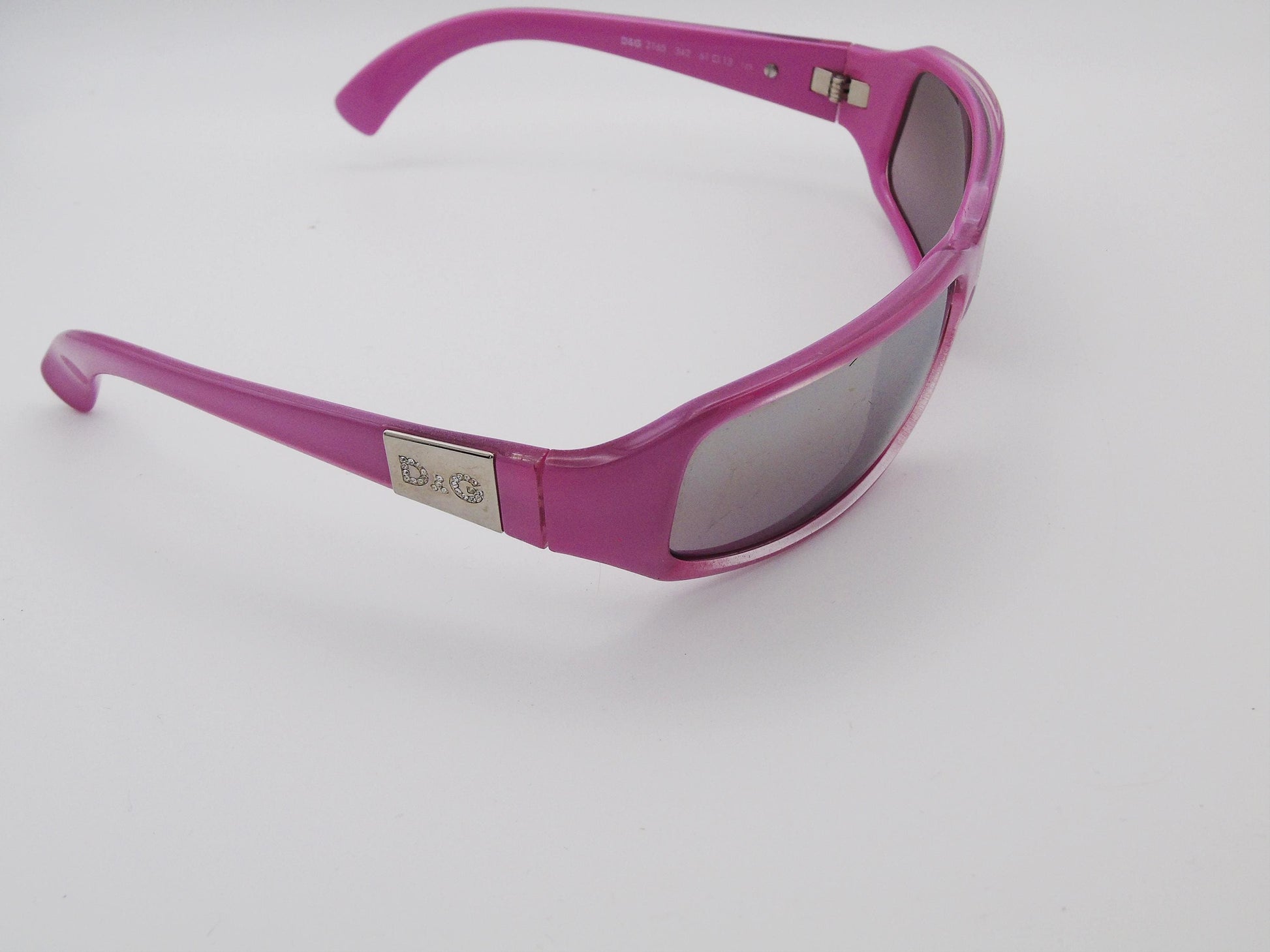 Vintage Dolce and Gabbana Ladies Sunglasses – Pink Frame Retro Shades D&G - Gems Forgotten 