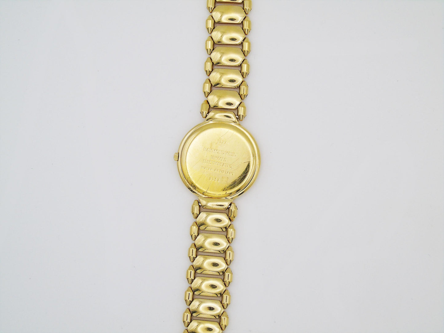 Raymond Weil Watch Womens Gold Plated Elegant Small Gold Wristwatch Box  Quartz Swiss Black Dial - Gems Forgotten 