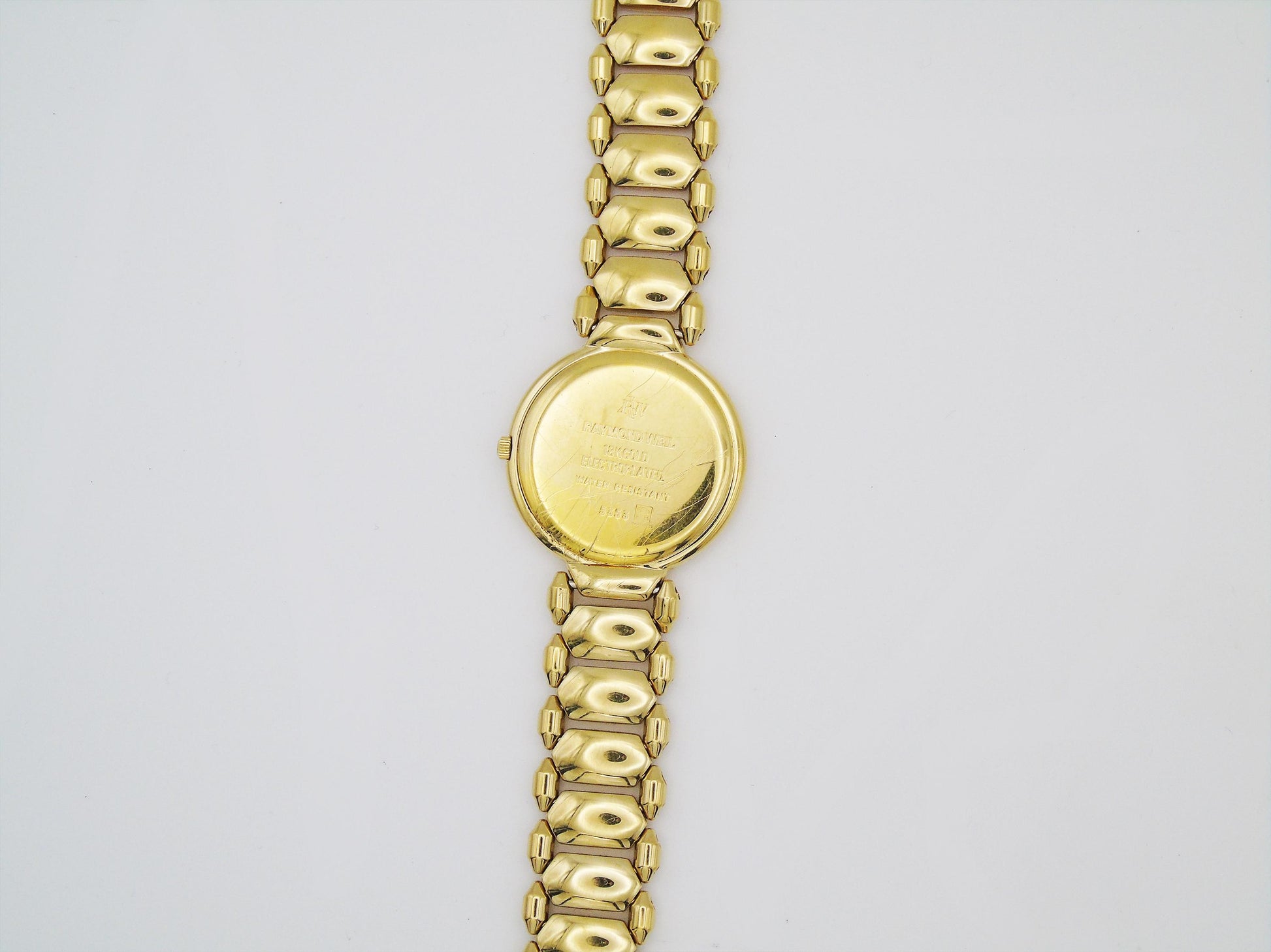 Raymond Weil Watch Womens Gold Plated Elegant Small Gold Wristwatch Box  Quartz Swiss Black Dial - Gems Forgotten 