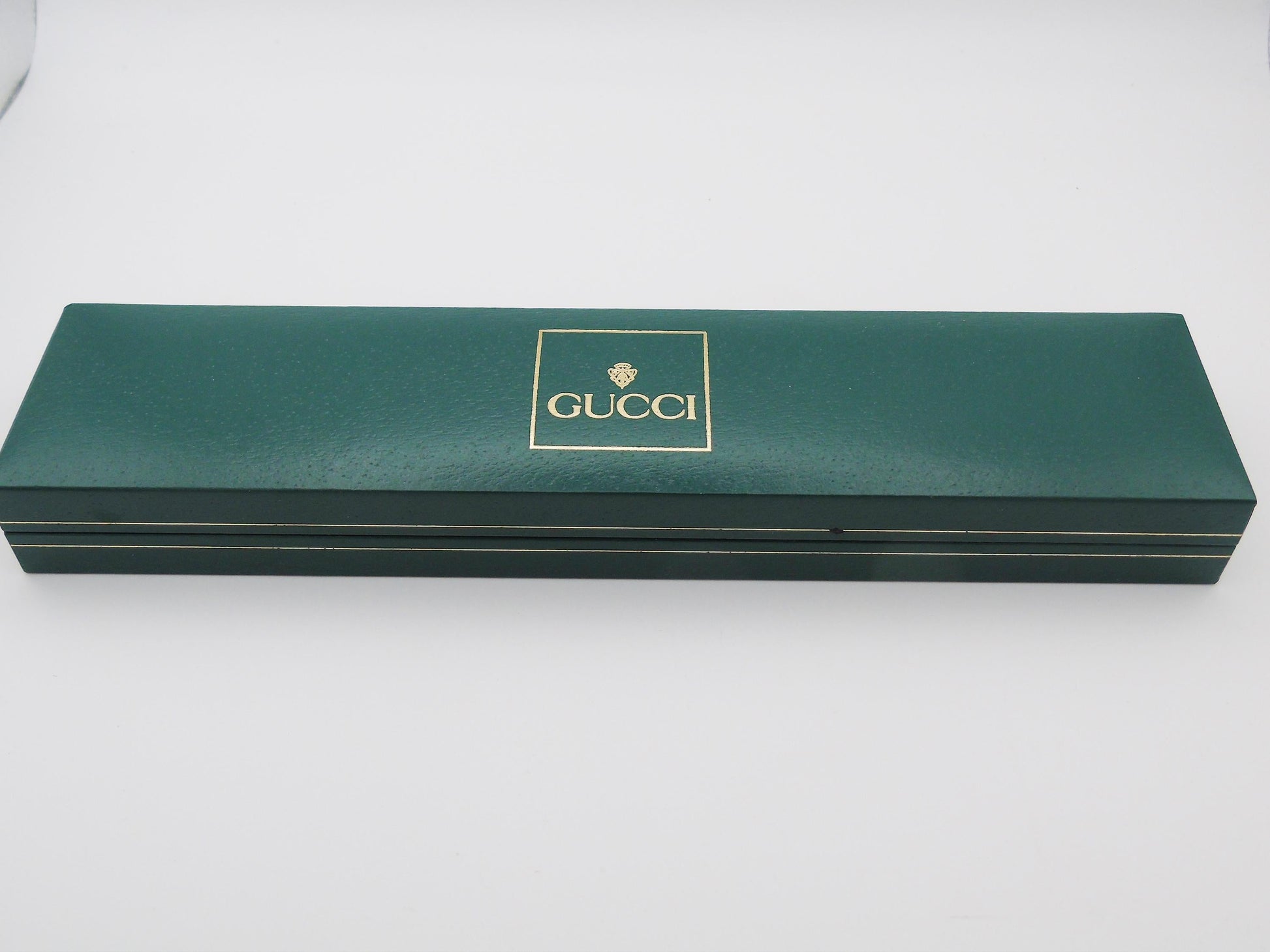 Gucci 3300L Gold-Plated Watch – With Box& Authenticity Card Green Dial - Gems Forgotten 