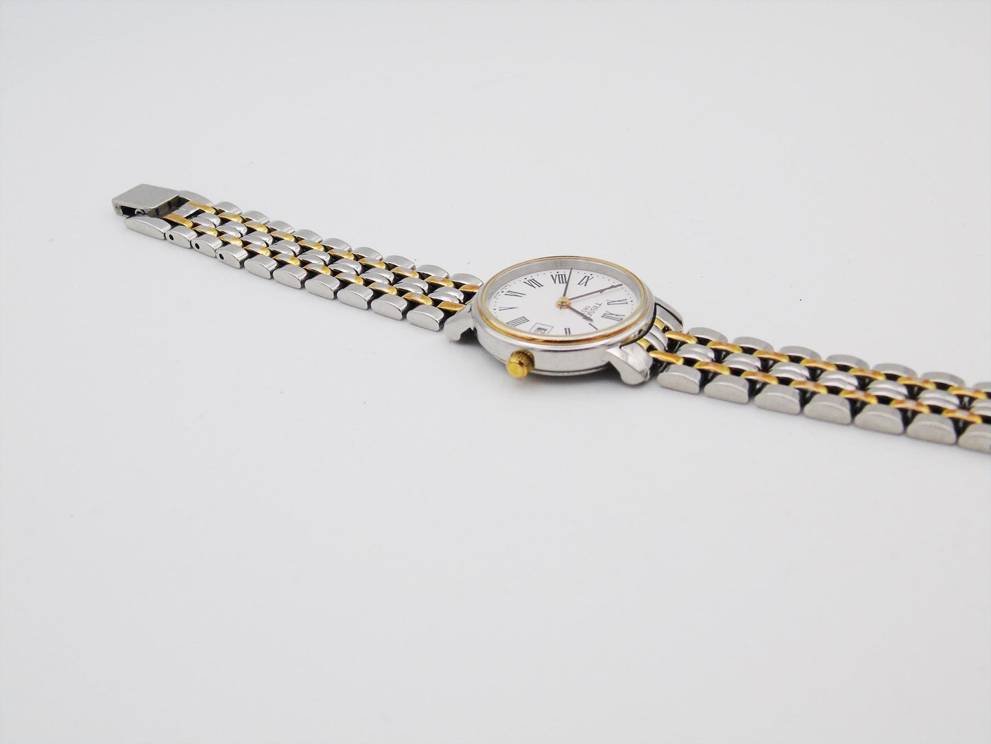 Tissot Ladies Watch Silver and Gold Tone Swiss Quartz Watch Small Wrist Elegant Steel