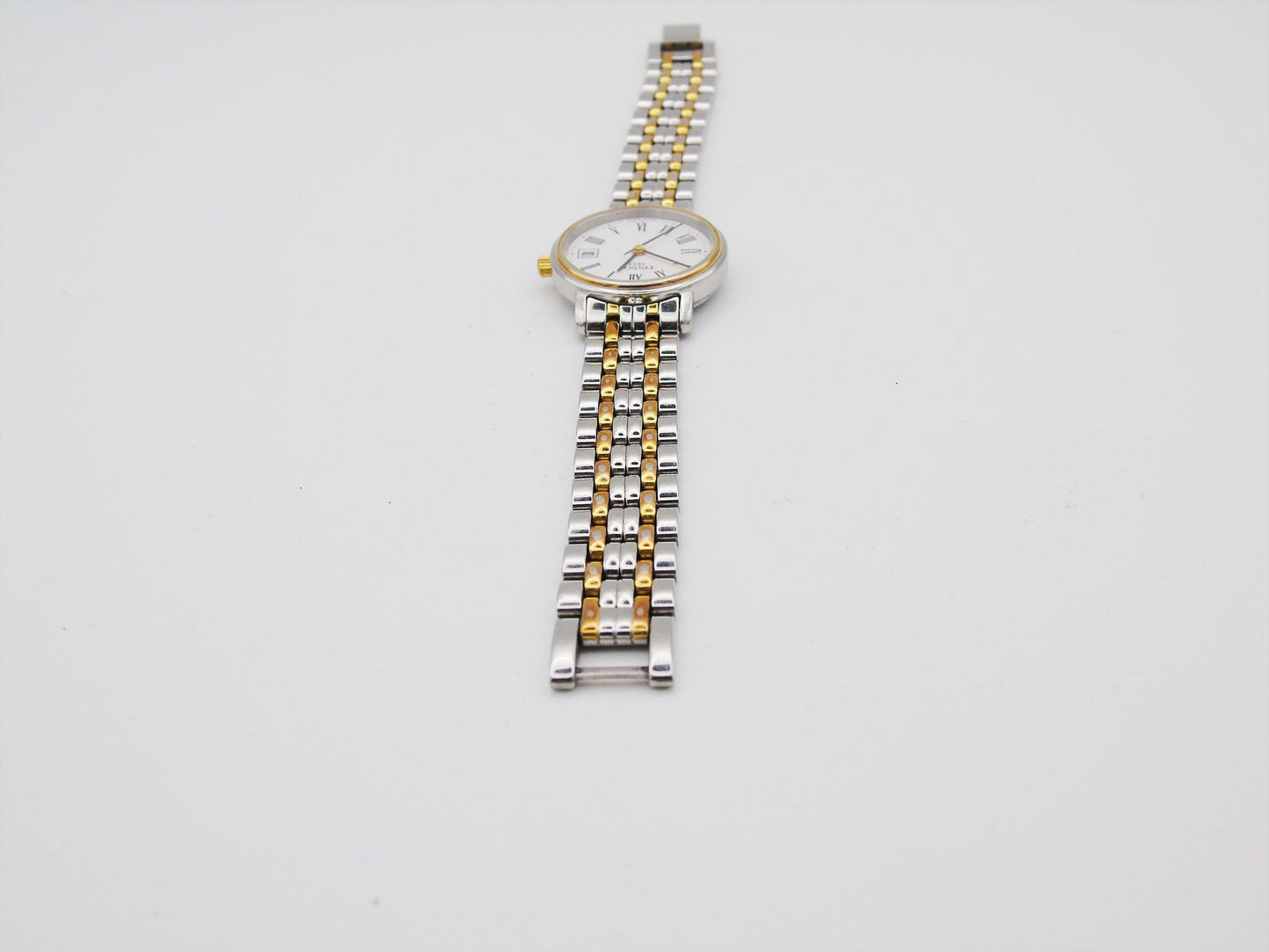 Tissot Ladies Watch Silver and Gold Tone Swiss Quartz Watch Small Wrist Elegant Steel