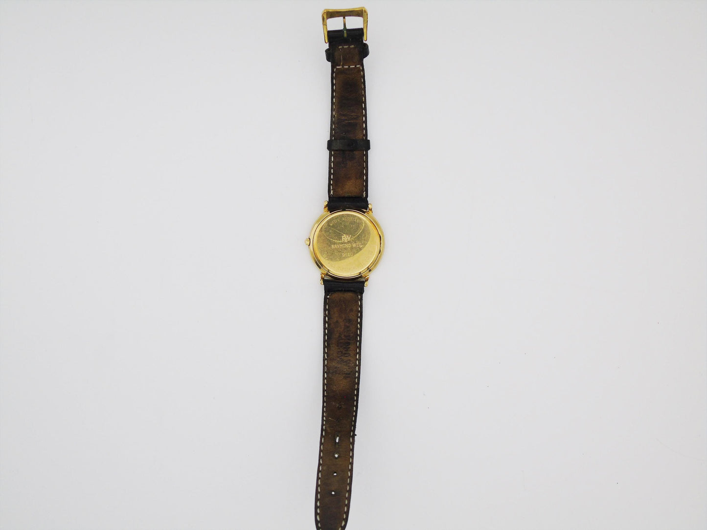 Vintage Raymond Weil Mens watch Date Function Quartz Gold Wristwatch