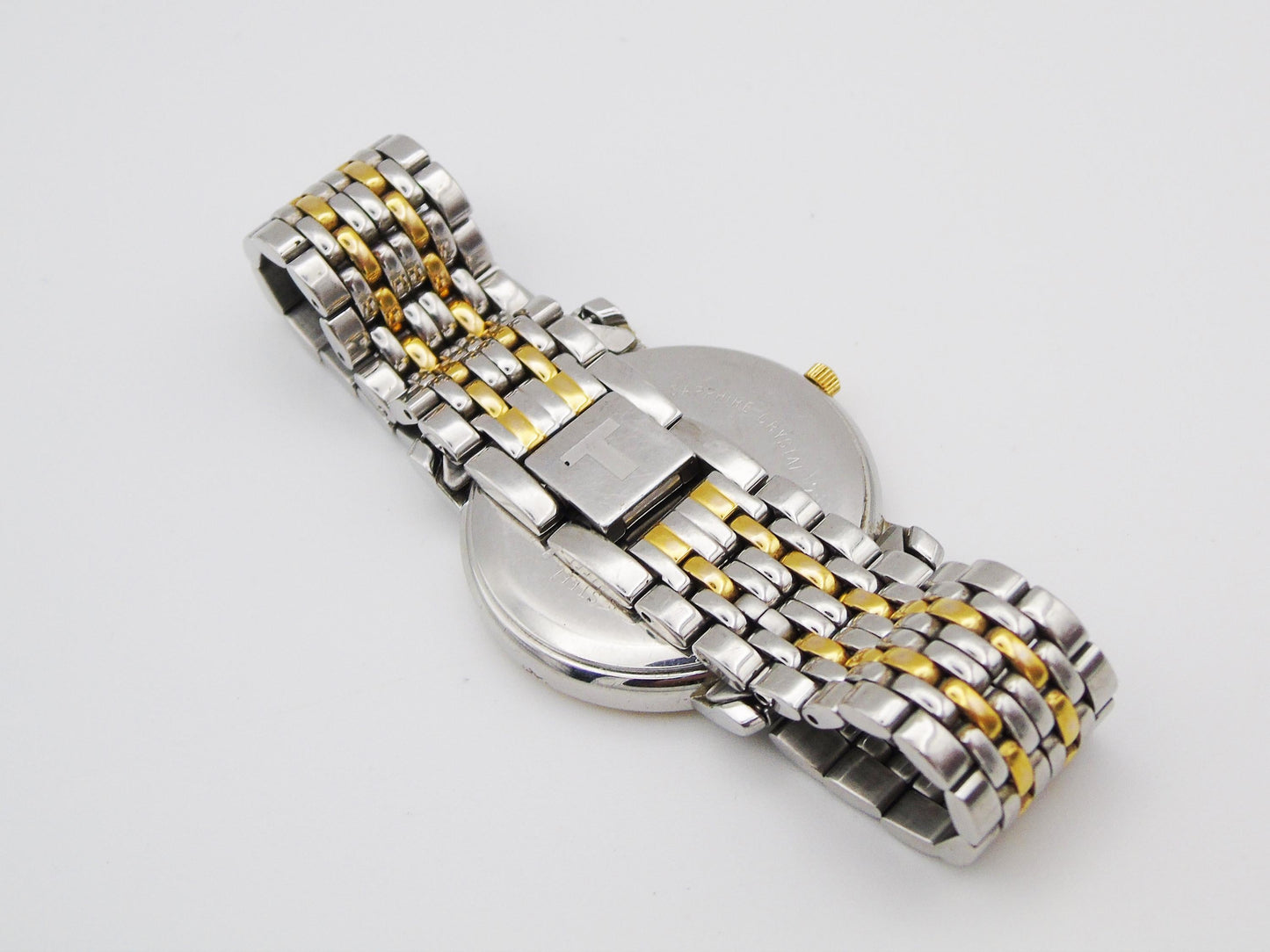 Mens Tissot Watch Two Tone Swiss Gold and Silver Gents Wristwatch Unique Gift for Him