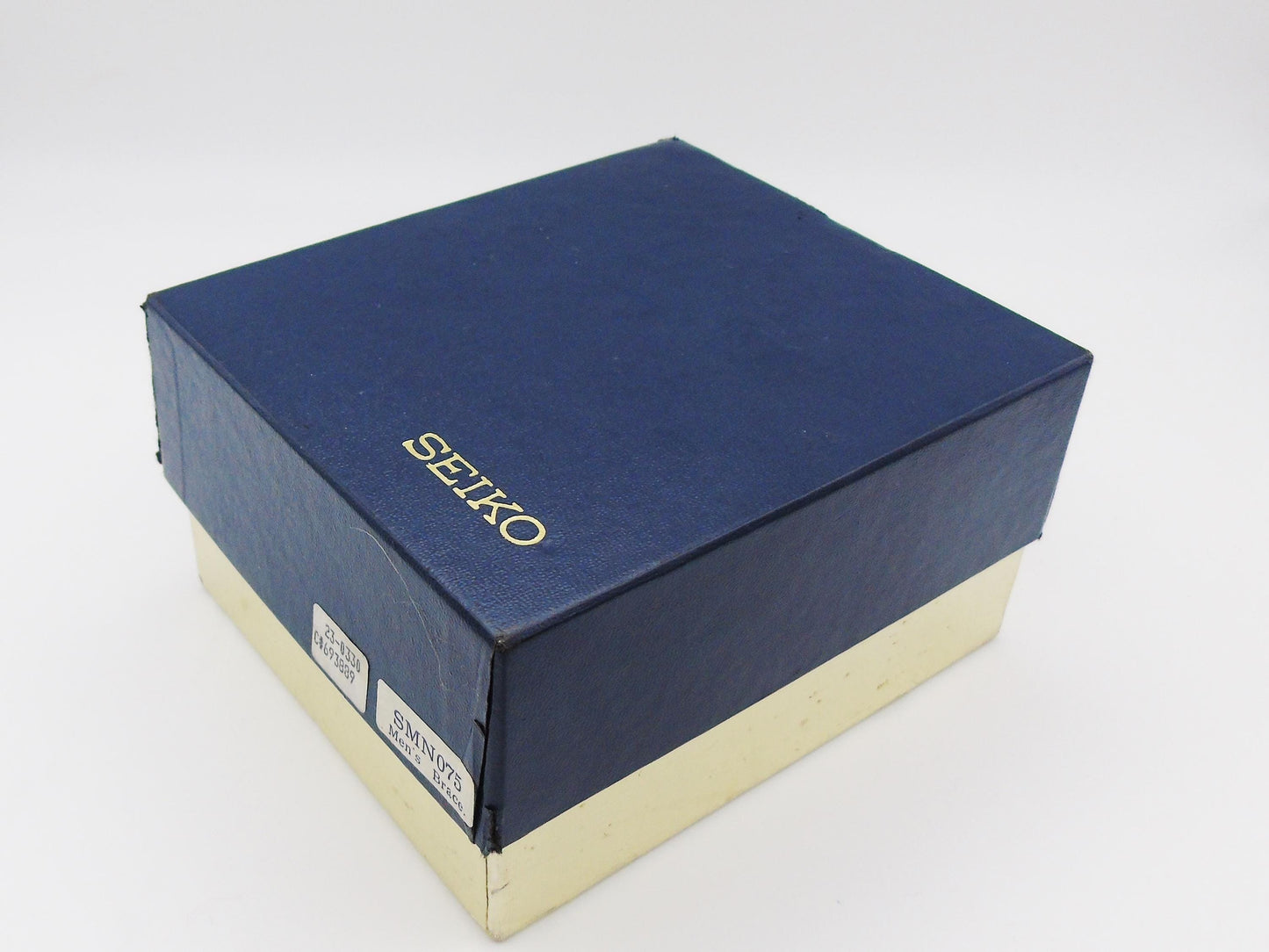 Working Vintage 1984 Seiko Chronograph Alarm Mens Watch Box and Papers