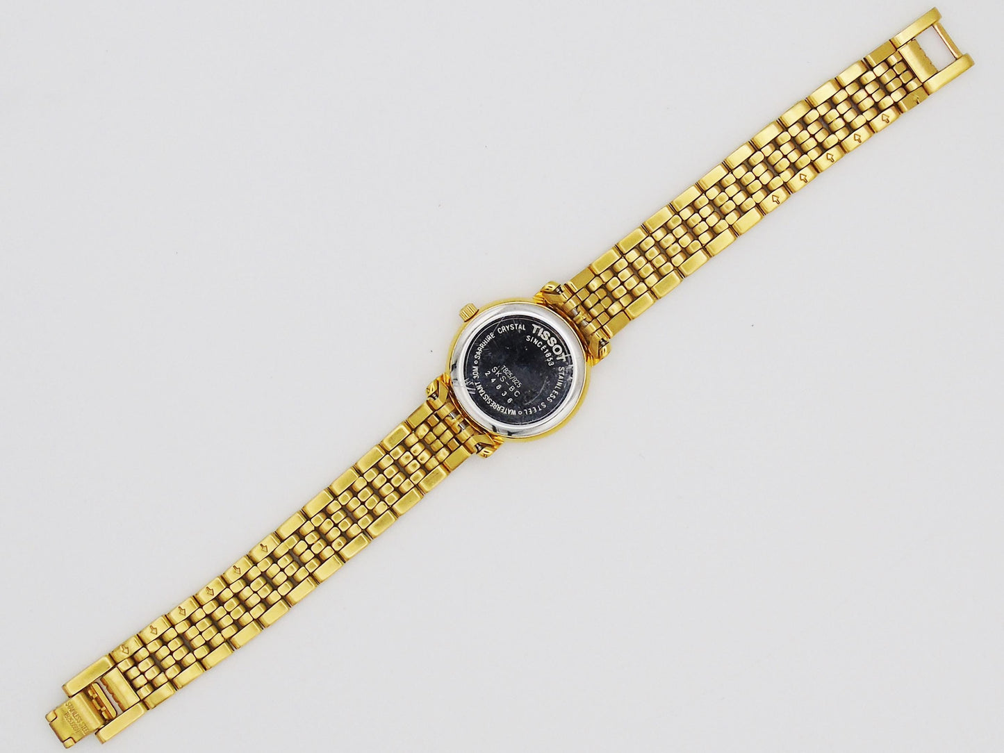 Tissot Ladies Gold Watch Date function  Swiss Quartz Watch Small Wrist Elegant gold Plated