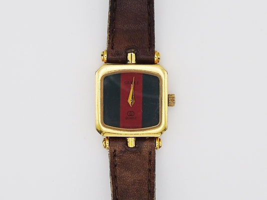 Vintage Gucci Sherry Line Square Quartz Watch Swiss movement Elegant Designer Gift G54