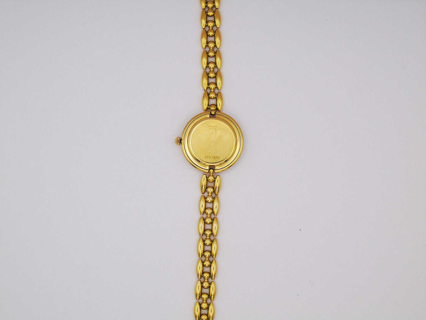 Vintage Gucci Bezel Watch 90s Ricelink Adjustable Gold Bracelet Wristwatch Elegant G68