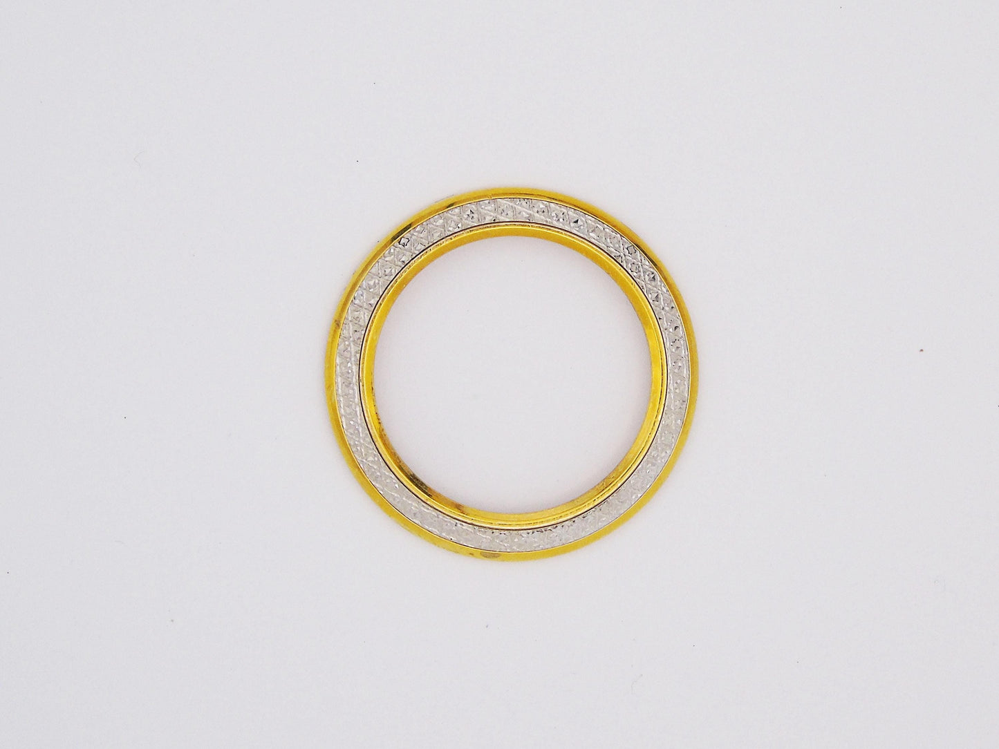 Gucci Diamondcut Gold Bezel - Bezel Only for Gucci Bezel Watch 1100L and 11/12 Models