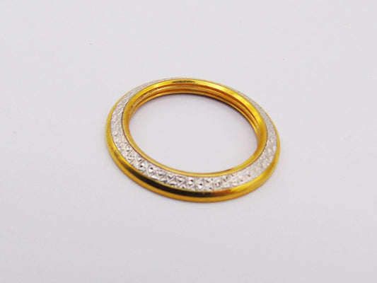 Gucci Diamondcut Gold Bezel - Bezel Only for Gucci Bezel Watch 1100L and 11/12 Models