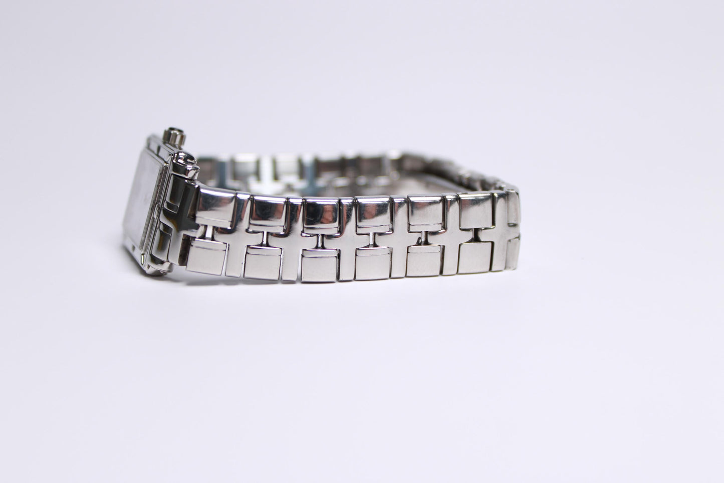 Vintage Raymond Weil Parsifal Ladies Tank Watch Silver Tone Swiss Quartz - Gems Forgotten 