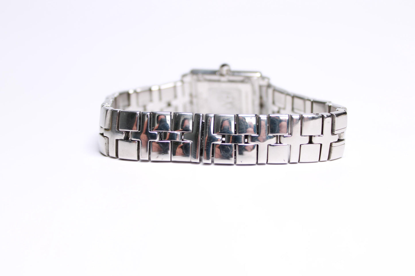 Vintage Raymond Weil Parsifal Ladies Tank Watch Silver Tone Swiss Quartz - Gems Forgotten 