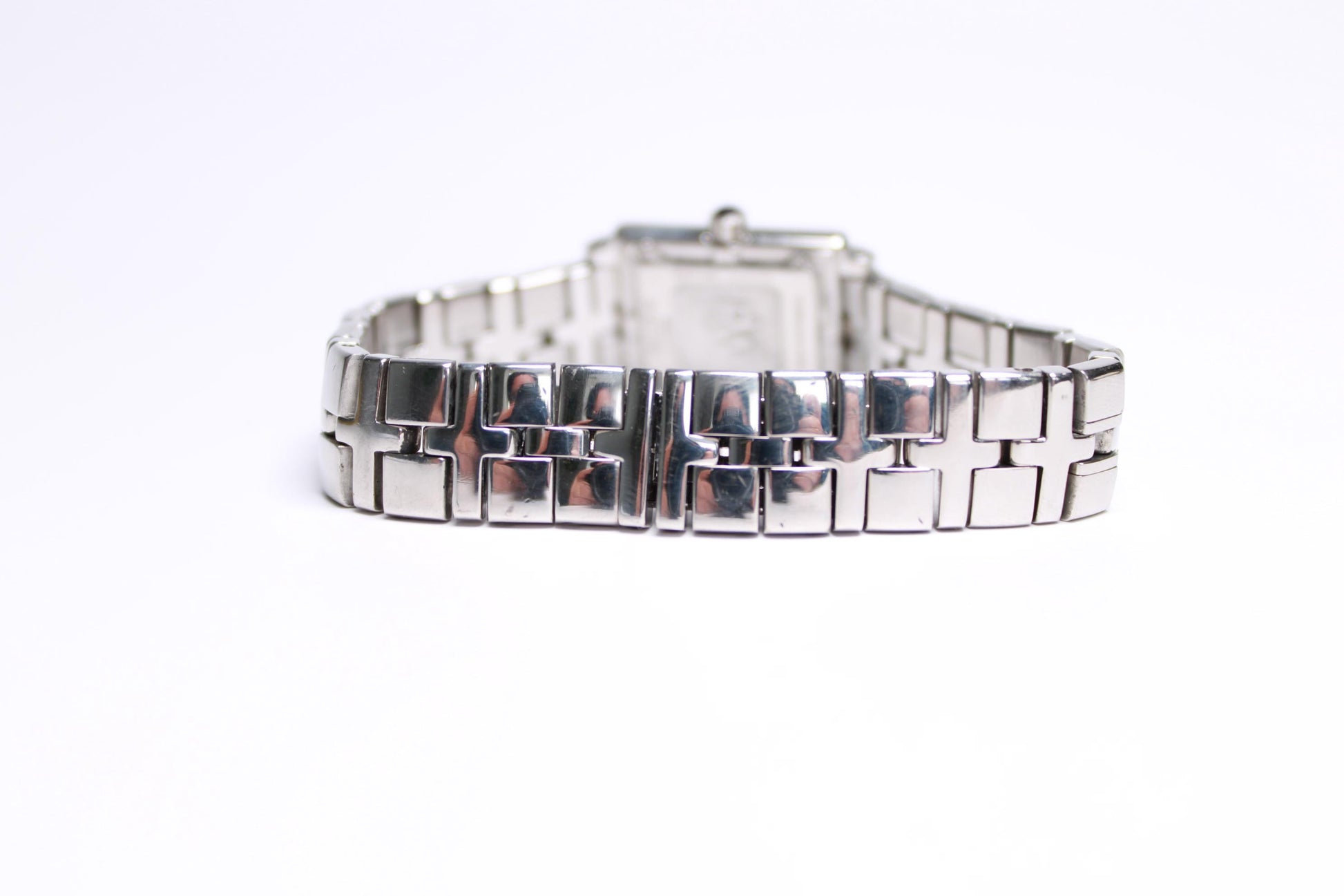 Vintage Raymond Weil Parsifal Ladies Tank Watch Silver Tone Swiss Quartz - Gems Forgotten 