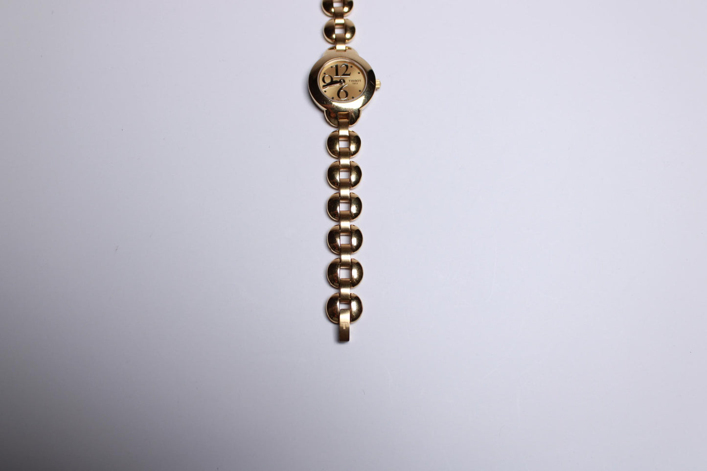Vintage Tissot Classic Watch -Follie Follie, Gold Plated with Gold Dial Swiss Ladies Quartz Wristwatch - Gems Forgotten 