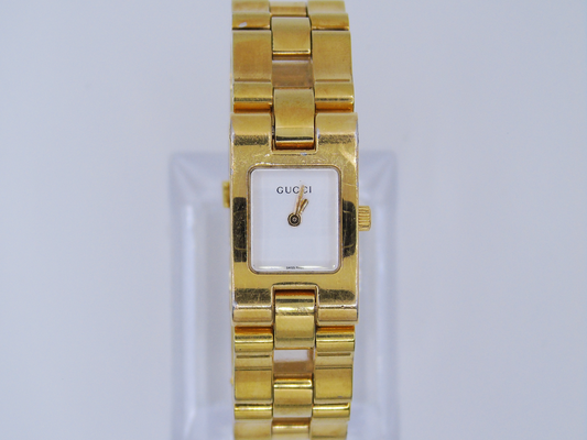 Vintage Gucci Watch 2305L Gold Plated Elegant Gucci Tank  Wristwatch Elegant Designer Bracelet Watch Jewellery - Gems Forgotten 